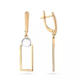 Серьги из красного золота 2000437