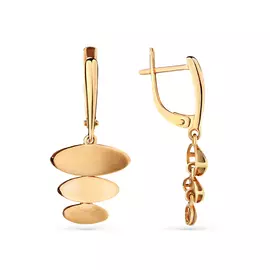 Серьги из красного золота 2000457