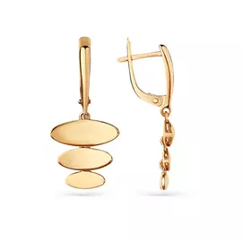 Серьги из красного золота 2000460