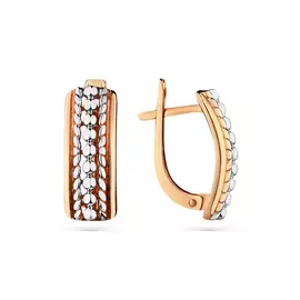 Серьги из красного золота 2000489