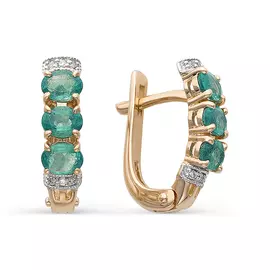 Серьги из красного золота 21263-101