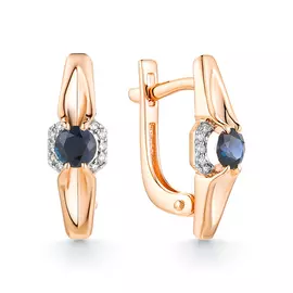 Серьги из красного золота 23370-102