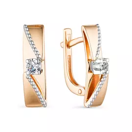 Серьги из красного золота 23577-700