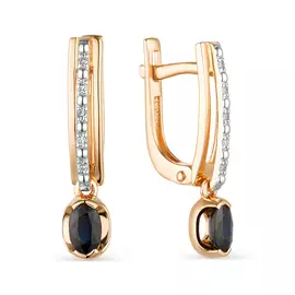 Серьги из красного золота 23583-102