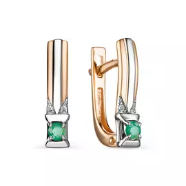 Серьги из красного золота 23825-101