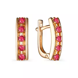 Серьги из красного золота 23929-103