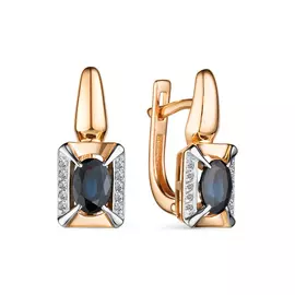 Серьги из красного золота 23933-102