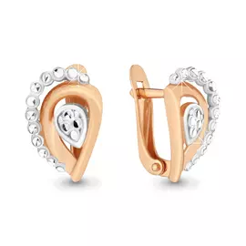 Серьги из красного золота 33568