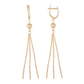 Серьги из красного золота 72160