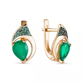 Серьги из красного золота 8965-2