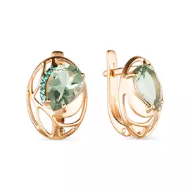 Серьги из красного золота 8983-2