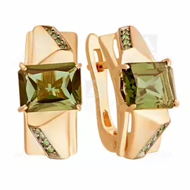 Серьги из красного золота кл2607а-5