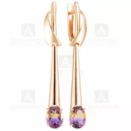 Серьги из красного золота кл2922а-49