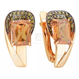 Серьги из красного золота кл3075а-6