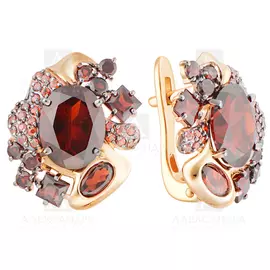 Серьги из красного золота кл3150а-2