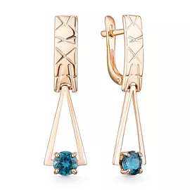 Серьги из красного золота с1274V61