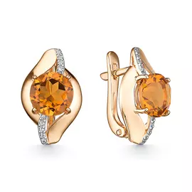 Серьги из красного золота с4020V61