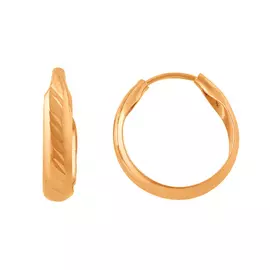 Серьги из красного золота с алмазной огранкой 06.01-15