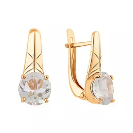 Серьги из красного золота с аметистами 21-1657-11-20