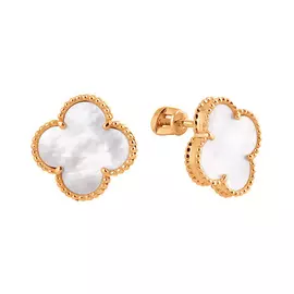 Серьги из красного золота с перламутрами 21-1802-11-61