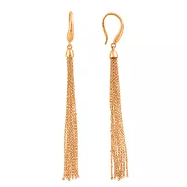 Серьги из красного золота с подвисным элементом 20-1858-11-00