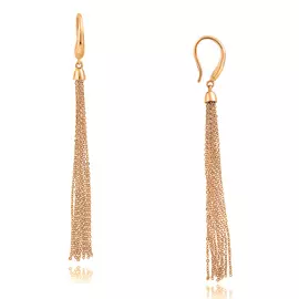 Серьги из красного золота с подвисным элементом 20-1858-11-00