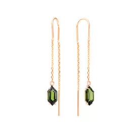 Серьги из красного золота с турмалинами 02-2-258-1900-010