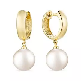 Серьги из красного золота с жемчугом 32072A1