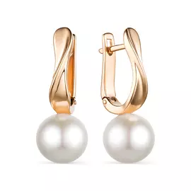 Серьги из красного золота с жемчугом 32079A1