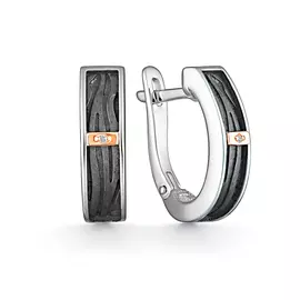 Серьги из серебра с бриллиантами 02-2349/000Б-00