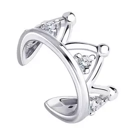 Серьги из серебра с фианитами 94170181