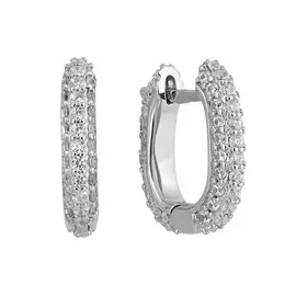 Серьги из серебра с фианитами И2-1108-23-01