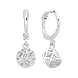 Серьги из серебра с фианитами И2-1509-23-01