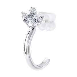 Серьги из серебра с фианитом 94170133