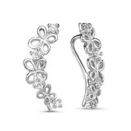Серьги из серебра с фианитом с3264р