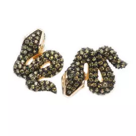 Серьги из серебра с куб. цирконием E925879A