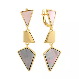 Серьги из серебра с перламутрами И2-1159-27-61