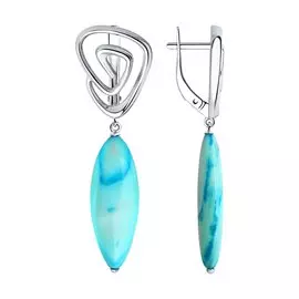 Серьги из серебра с перламутром 83020079