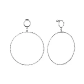 Серьги из серебра с родированием 94023450