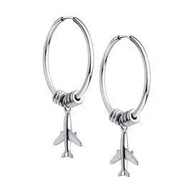 Серьги из серебра с родированием 94024228