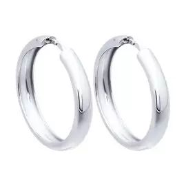 Серьги из серебра с родированием 94140010