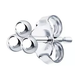 Серьги из серебра с родированием 94170129