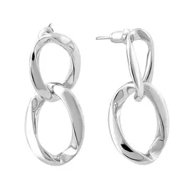 Серьги из серебра с родированием И2-1075-23-00