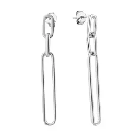 Серьги из серебра с родированием И2-1254-23-00