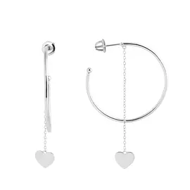 Серьги из серебра с родированием И2-689-23-00