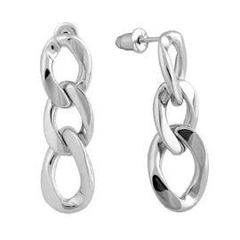 Серьги из серебра с родированием И2-907-23-00