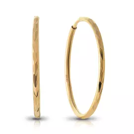 Серьги из желтого золота с алмазной огранкой 12.04-30ЖЗ