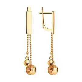 Серьги из золота 51-121-01537-1