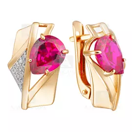 Серьги из золота кл3627а-2