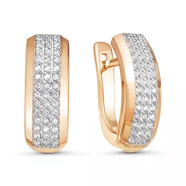 Серьги из золота с бриллиантами БР120926л